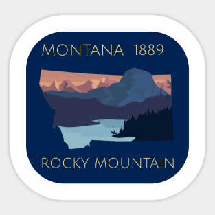Montana-Rocky Mountain Sticker